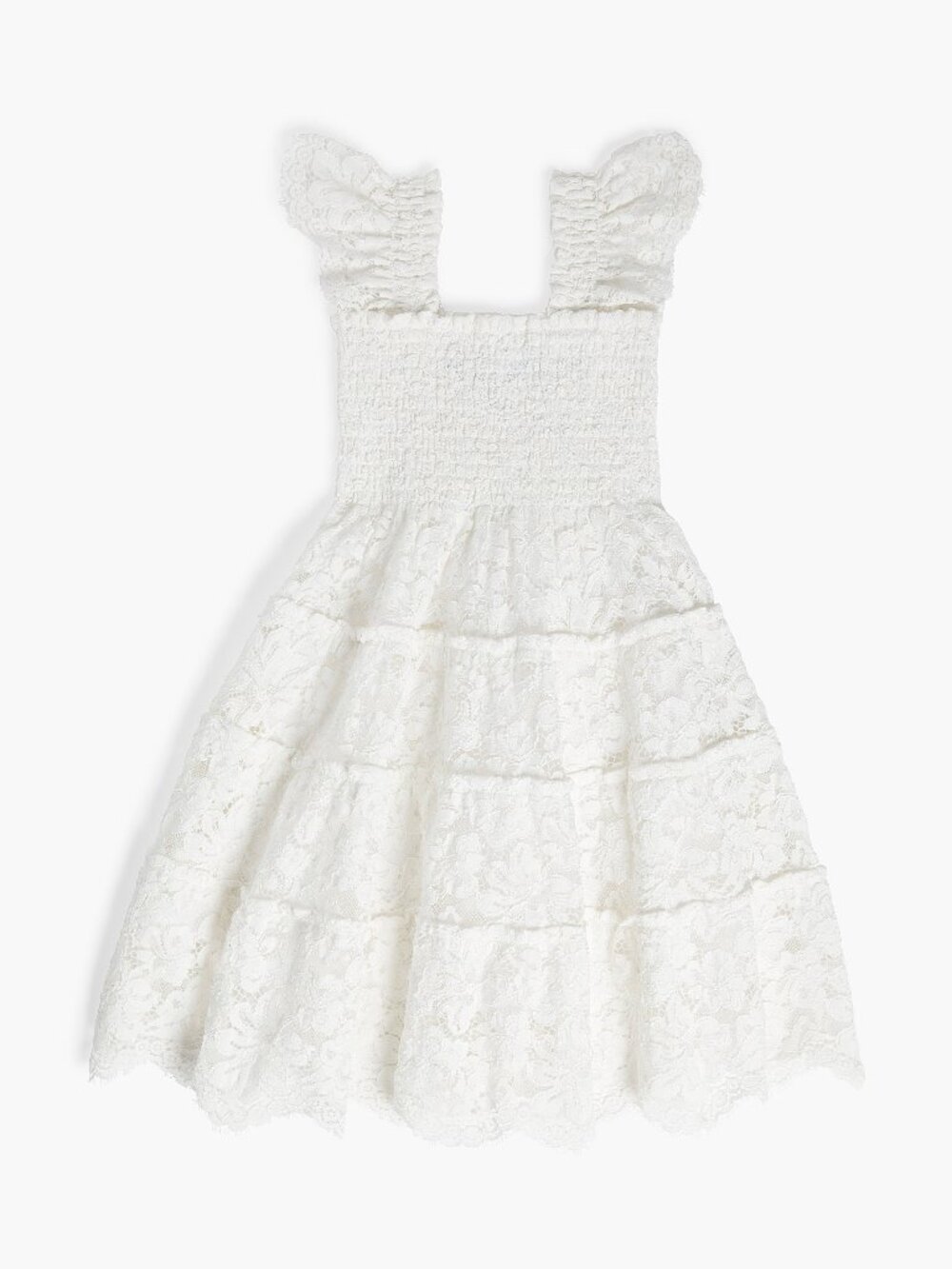 Hill House Home The Tiny Lace Ellie Nap Dress - White Fleur Lace Size 8YWhite Fl